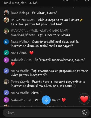 Testimoniale chat Brand Booster 1